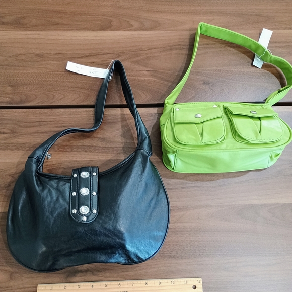 Handbags - 2 Vegan Leather Women's Handbag Set
